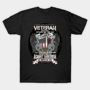 Veteran Protect This Flag Against Terrorism on American Soil T-Shirt